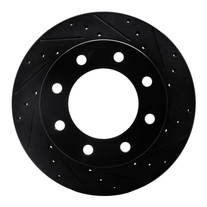 R1 Concepts R1 99-20 Cadillac DeVille Front Right Drilled & Slotted Black Brake Rotor