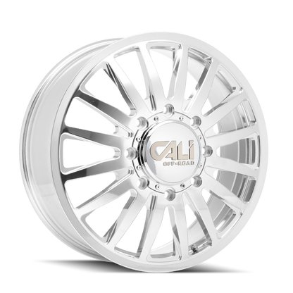 Cali Off-Road 9110D Summit Dually 22x8.25 / 8x200 BP / -232mm Offset / 142mm Hub Polished Wheel