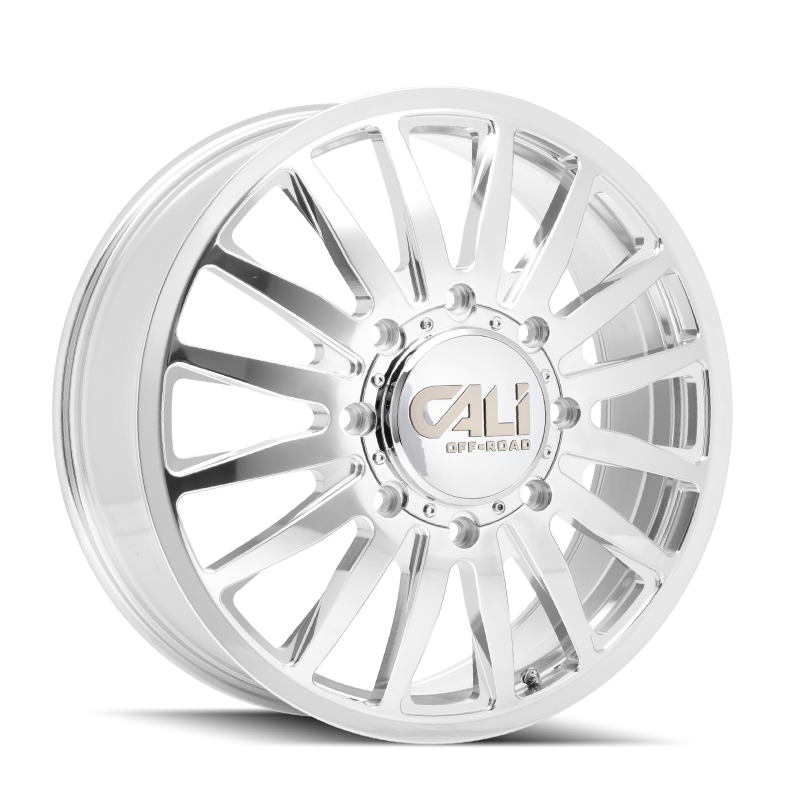 Cali Off-Road 9110D Summit Dually 22x8.25 / 8x200 BP / -192mm Offset / 142mm Hub Polished Wheel