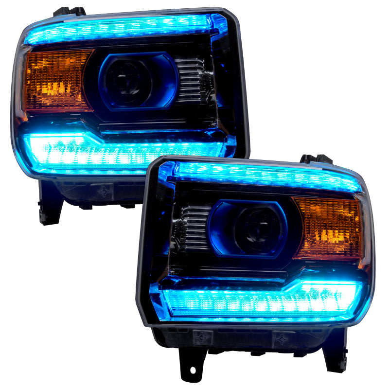 ORACLE Lighting Oracle 14-15 GMC Sierra Headlight DRL Upgrade Kit - ColorSHIFT w/ Simple Controller
