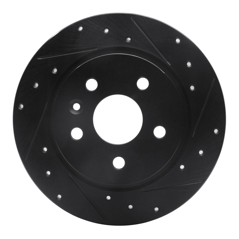 R1 Concepts R1 11-22 Buick Encore Rear Right Drilled & Slotted Black Brake Rotor