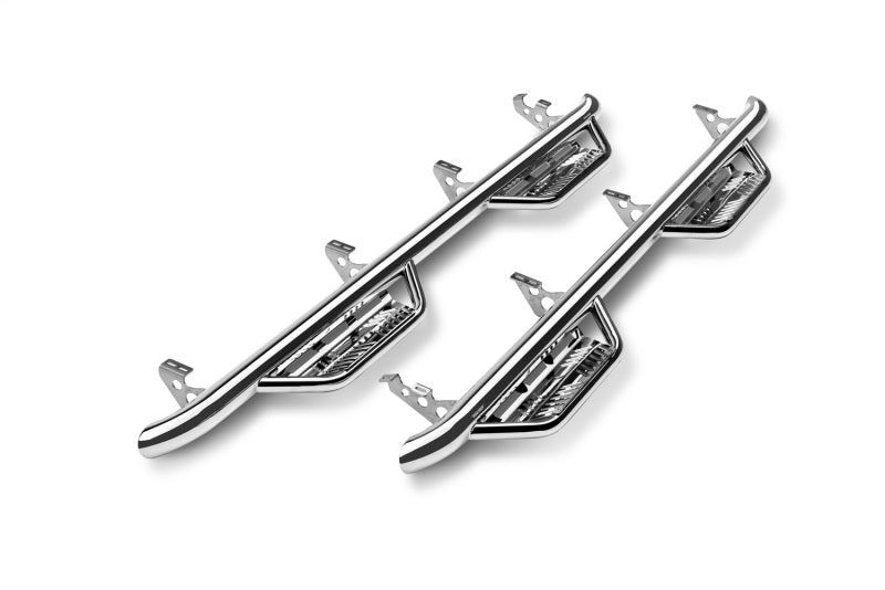 N-Fab Podium SS 16-17 Toyota Tacoma Double Cab - Polished Stainless - 3in