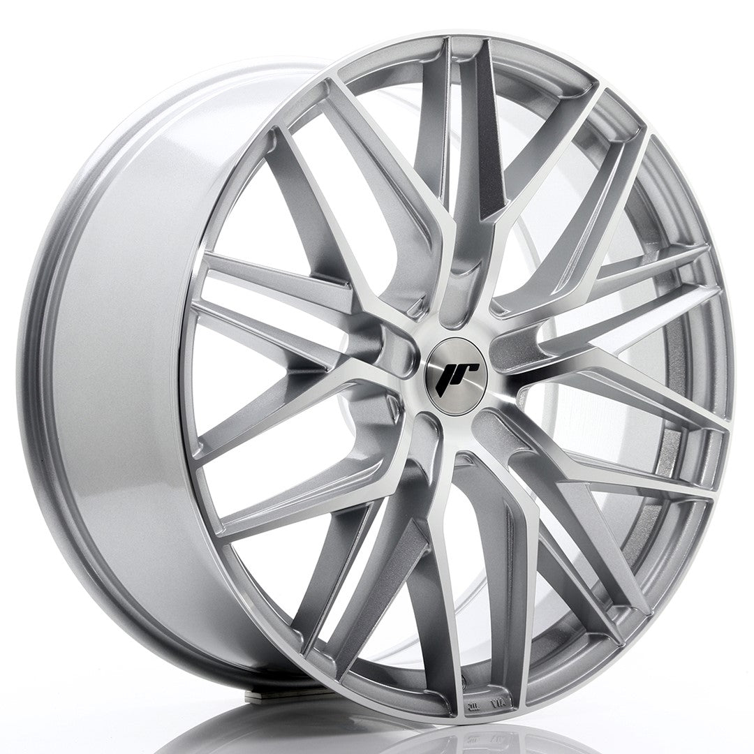 JR Wheels JR2822905X3074SM - JR28 22x9 ET30-45 5H BLANK Silver Machined Face