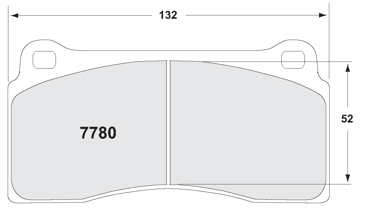 PFC 7780.01.18.44 REAR BRAKE PADS RACE 01 CMPD 18MM NISSAN GT-R R35