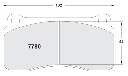 PFC 7780.01.18.44 REAR BRAKE PADS RACE 01 CMPD 18MM NISSAN GT-R R35