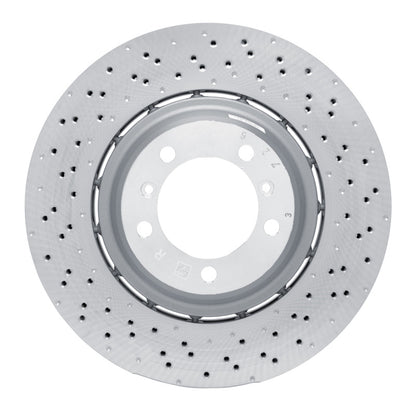 DFC 16-23 Porsche Cayman Right Rear Drilled Hi-Carbon Alloy Geomet Coated Rotor
