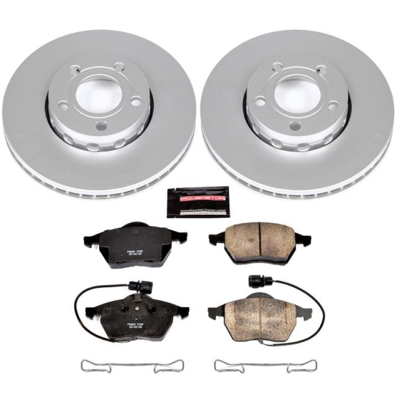 PowerStop Power Stop 95-97 Audi A6 Front Z23 Evolution Sport Coated Brake Kit