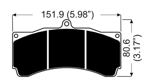 AP RACING CP3558D54-ST45B PAD SET (4)-25.00T