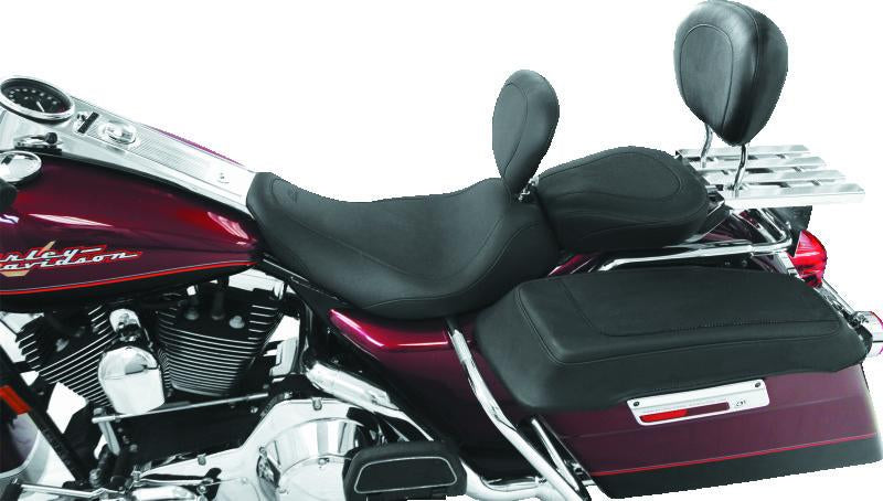 Mustang Motorcycle Mustang 97-07 Harley Rd King, 06-07 Str Glide, 00-05 Eagle Wide Tripper Solo Seat w/DBR - Black