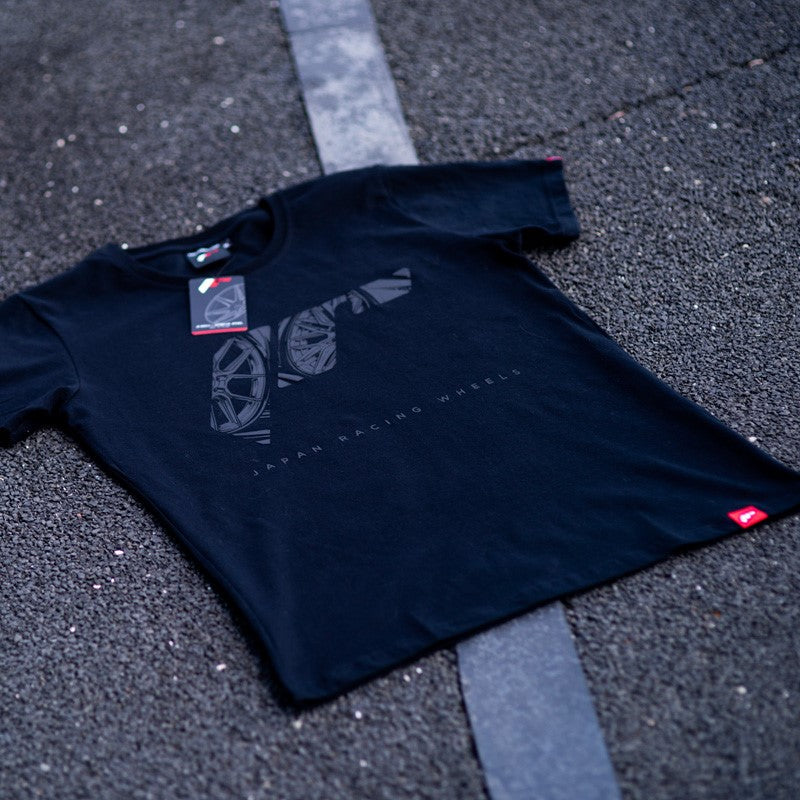 JR Wheels TSHIRT-MJRLOGOBK-M JR Men's T-Shirt Logo Black Size M