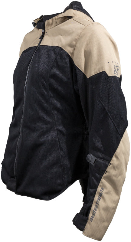 Speed and Strength Starstruck Mesh Jacket Trench Tan/Black Womens - XL
