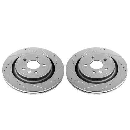 PowerStop Power Stop 11-18 Volvo S60 Rear Evolution Drilled & Slotted Rotors - Pair