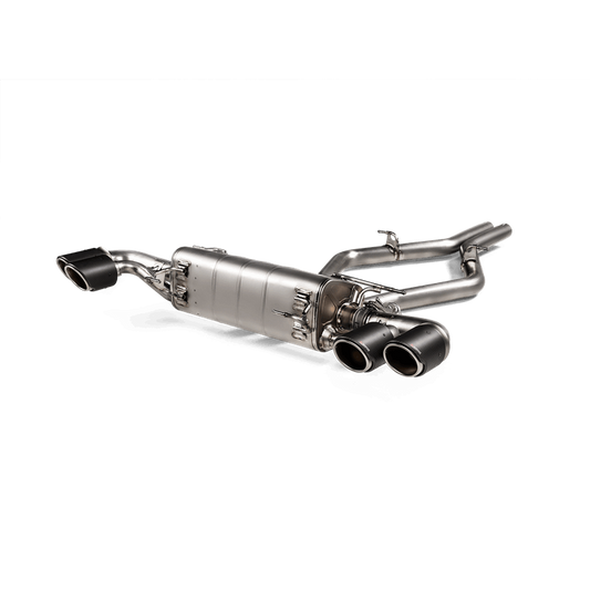 Akrapovic Akrapovic 2017+ Alfa Romeo Stelvio Quadrifoglio Slip-On Line (Titanium) w/Titanium/Carbon Fiber Tips