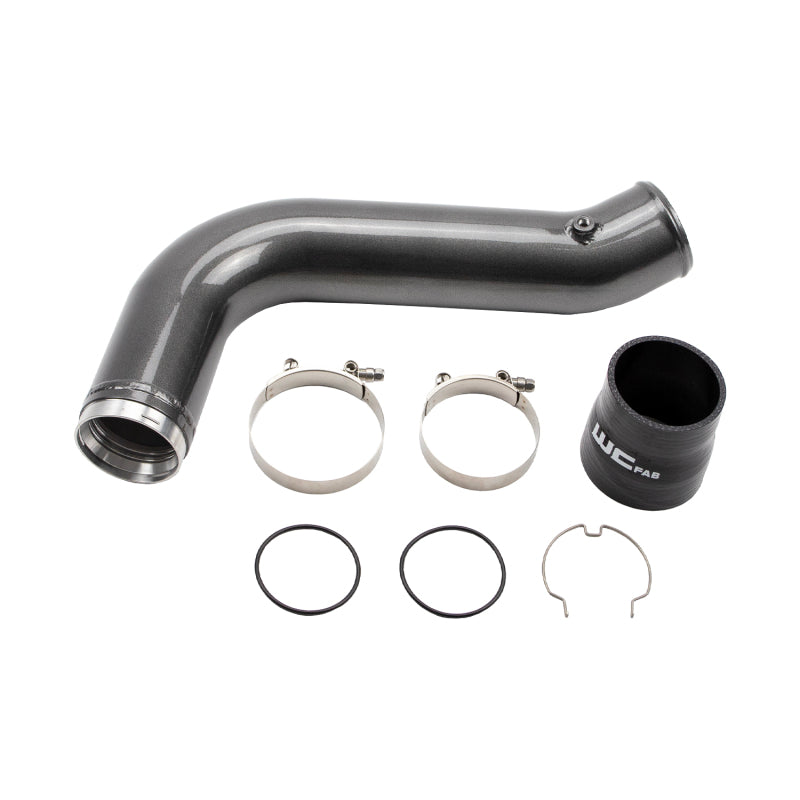Wehrli 17-19 Chevrolet 6.6L L5P Duramax Passenger Side 3.5in Intercooler Pipe - Semi-Gloss Black