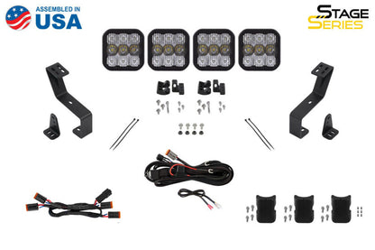 Diode Dynamics SS5 Grille CrossLink Lightbar Kit for 2019-Present Ram - Pro White Combo