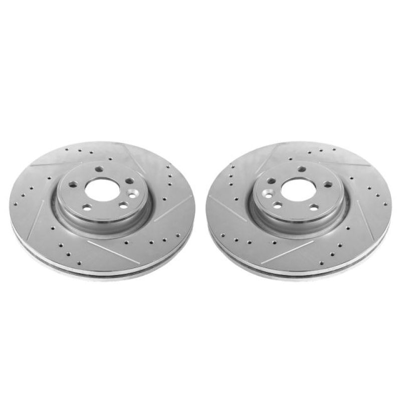 PowerStop Power Stop 12-18 Volvo S60 Front Evolution Drilled & Slotted Rotors - Pair