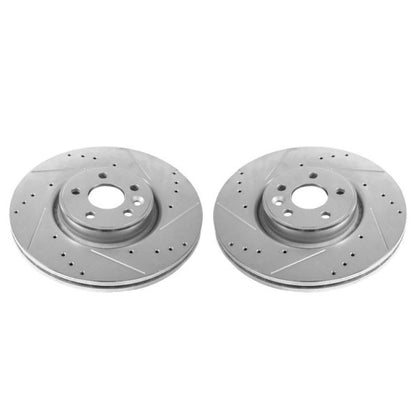 PowerStop Power Stop 12-18 Volvo S60 Front Evolution Drilled & Slotted Rotors - Pair
