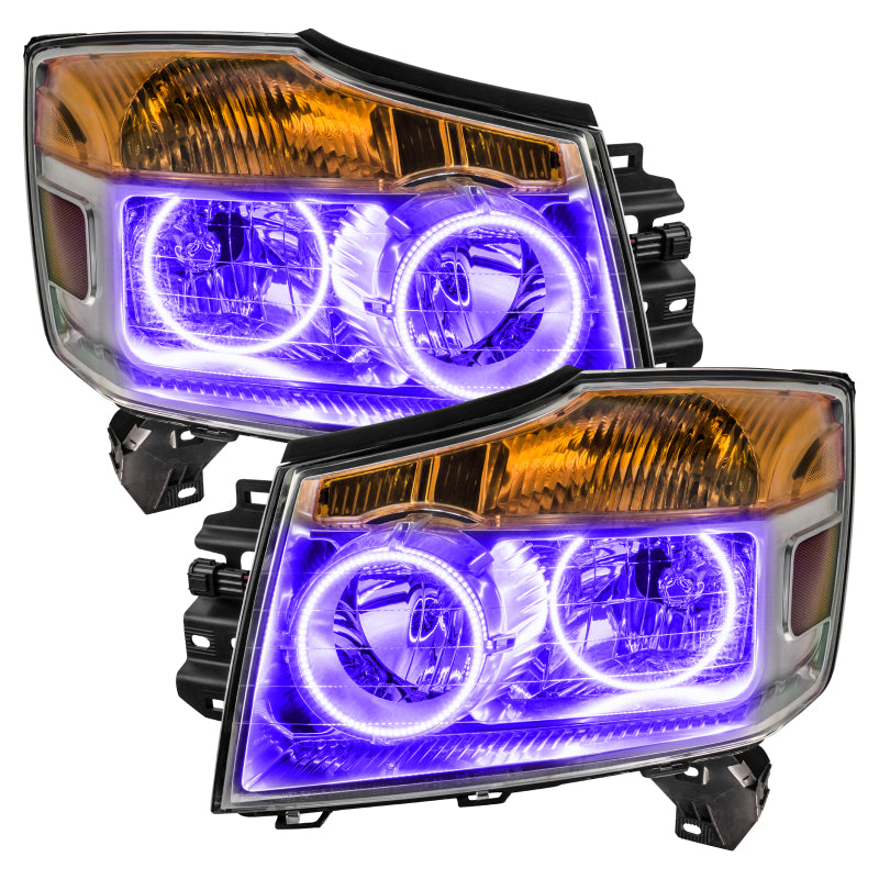 ORACLE Lighting Oracle Nissan Armada 08-15 Halo Kit - ColorSHIFT w/o Controller