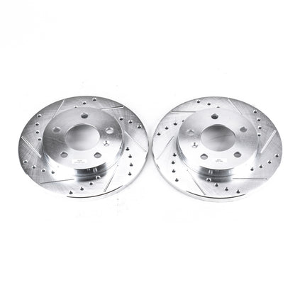 PowerStop Power Stop 05-09 Buick Allure Rear Evolution Drilled & Slotted Rotors - Pair