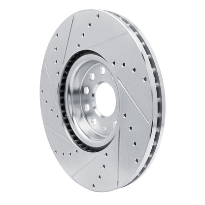 R1 Concepts R1 18-25 Volkswagen ATLAS Front Right Drilled & Slotted Silver Brake Rotor