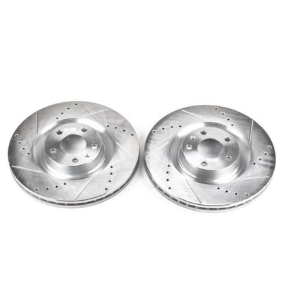 PowerStop Power Stop 04-09 Audi S4 Front Evolution Drilled & Slotted Rotors - Pair