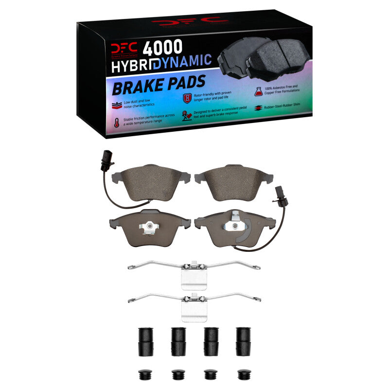 DFC 00-11 Audi A6 Quattro Front 4000 HybriDynamic Brake Pads and Hardware Kit