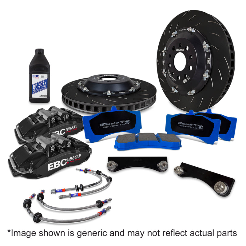 EBC Racing 2025+ Mini Cooper S/S JCW 2.0T Black Apollo-6 Calipers 355mm Rotors Front Big Brake Kit