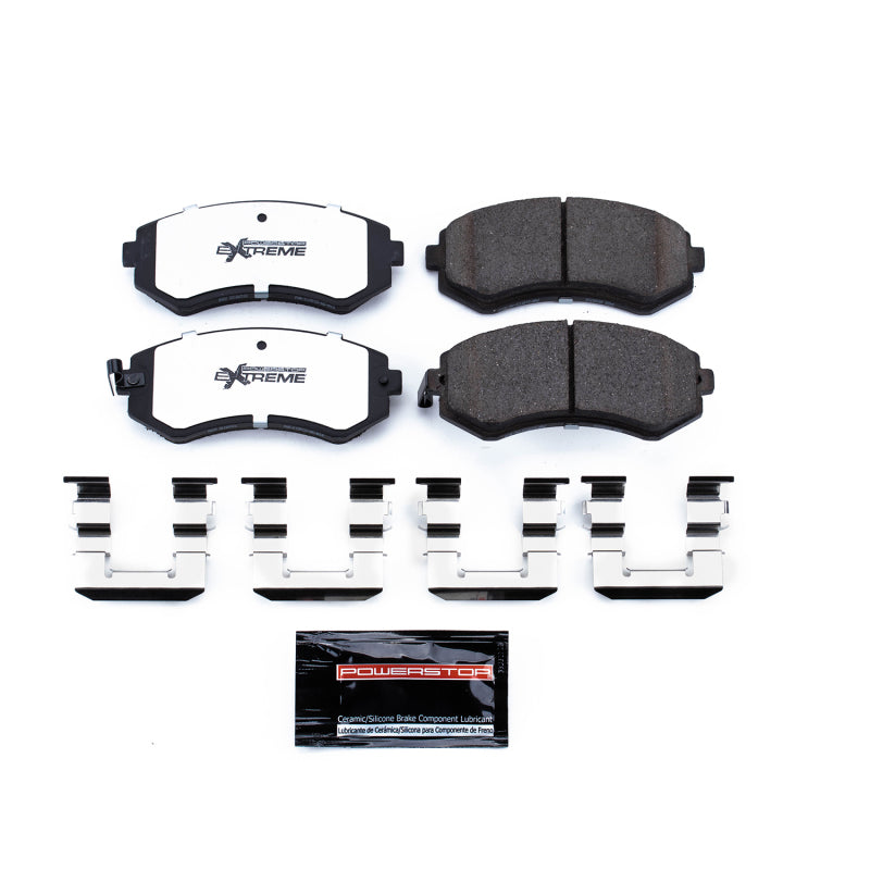PowerStop Power Stop 89-96 Nissan 240SX Front Z26 Extreme Street Brake Pads w/Hardware