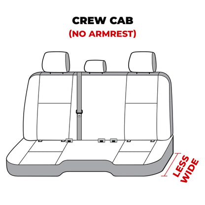 Covercraft 11-24 Dodge Ram Polycotton SeatSaver Custom Second Row Seat Covers - Misty Grey