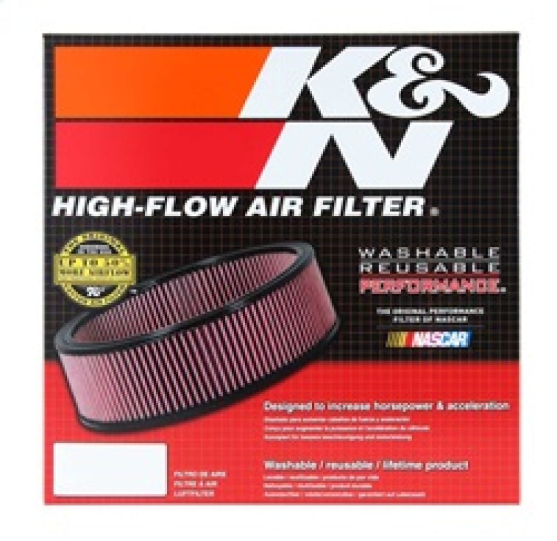 K&N Engineering K&N Universal Custom Air Filter - Oval Shape 11.5in Outer Length / 8.125in Outer Width / 4in Height