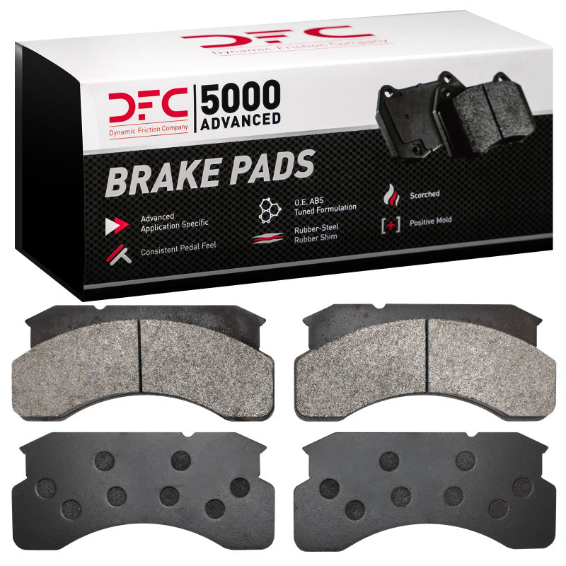 DFC 83-99 Ford FT800 Conventional (w/Front Disc Brakes) Front 5000 Advanced Semi Metallic Brake Pads