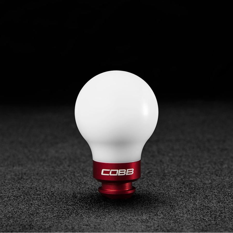 COBB 211350-W-RD SUBARU 5-SPEED COBB KNOB - WHITE W/RACE RED
