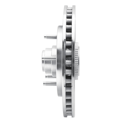 R1 Concepts R1 97-00 Ford F-150 RWD Front Right Drilled & Slotted Silver Brake Rotor