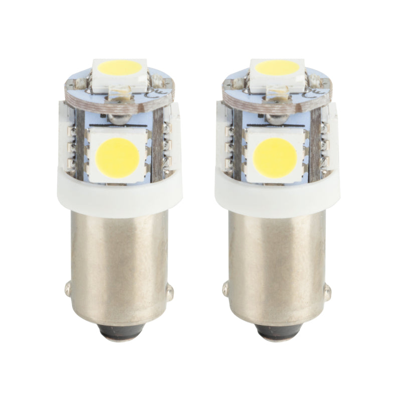 ORACLE Lighting Oracle BA9S 5 LED 3 Chip Bayonet Bulbs (Pair) - White