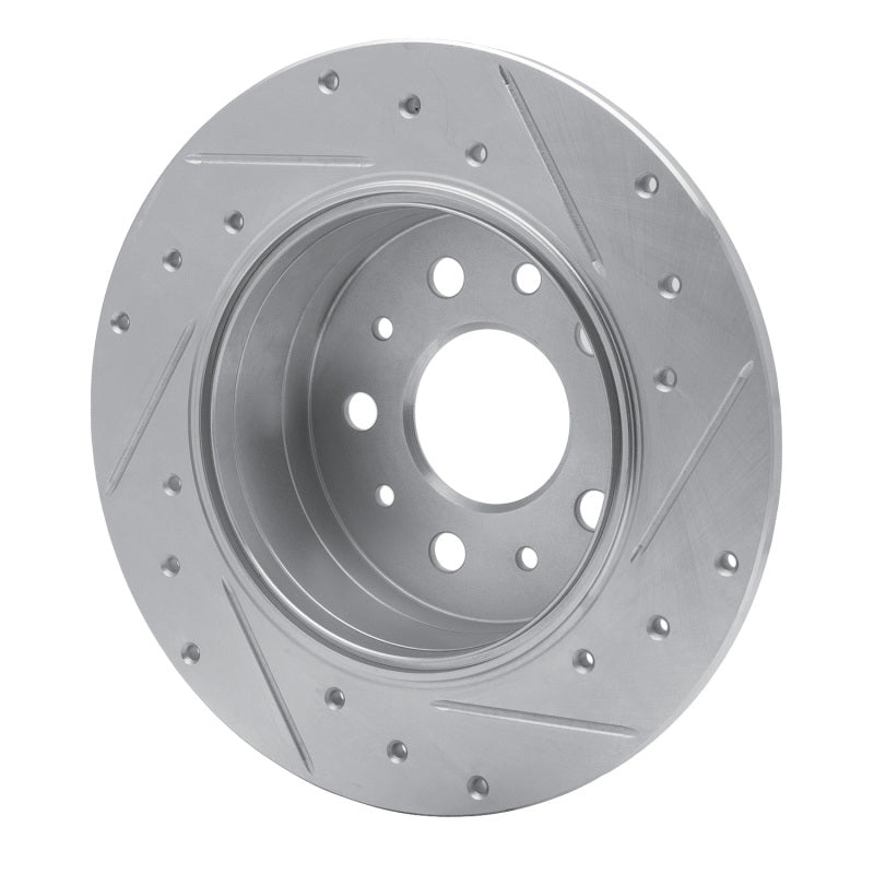 R1 Concepts R1 61-91 Mercedes-Benz 230 Rear Left Drilled & Slotted Silver Brake Rotor