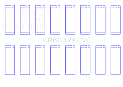 King Engine Bearings Chrysler 345/ 370 16V (Size 0.25) pMaxBlack Coated Connecting Rod Bearing Set