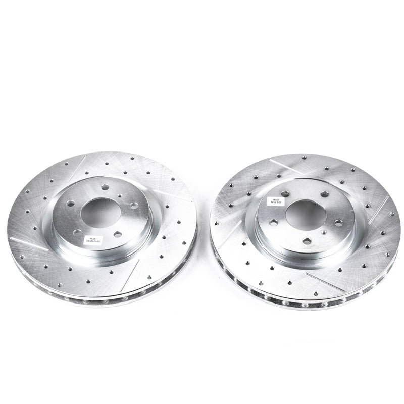 PowerStop Power Stop 03-04 Infiniti G35 Front Evolution Drilled & Slotted Rotors - Pair