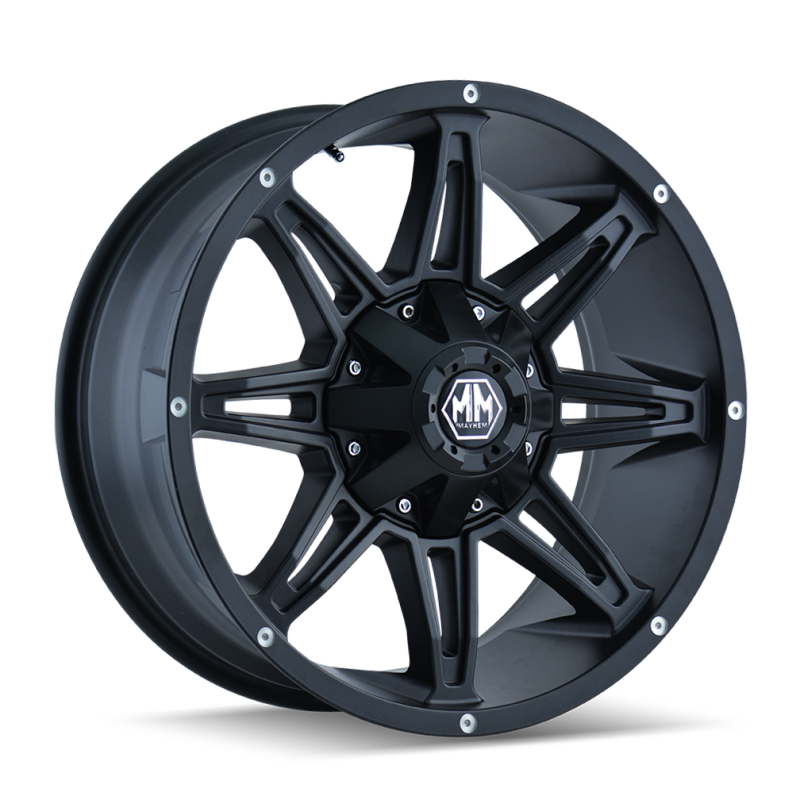 Mayhem 8090 Rampage 18x9 / 6x135 BP / -12mm Offset / 106mm Hub Matte Black Wheel