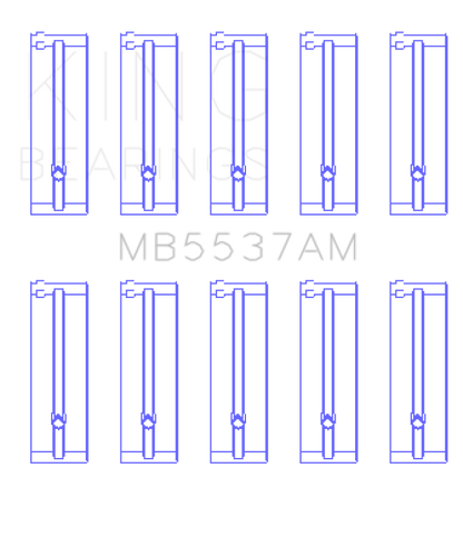 King Engine Bearings King Ford/Kia/Mazda DOHC 16 Valve/SOHC 8 Valve/SOHC 16 Valve (Size +1.0) Main Bearing Set