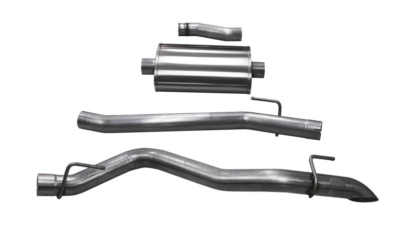 CORSA Performance Corsa 2020-2025 Jeep Gladiator JT 3.0in Cat-Back Single Side Exit w/ Turn Down Tip
