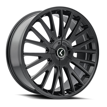 Kraze Wheels Kraze KR185 Double Down 20x8.5 / 5x115/120 BP / 38mm Offset / 74.1mm Hub Gloss Black Wheel