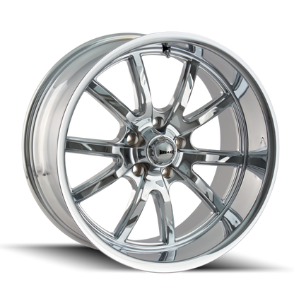 Ridler Wheels Ridler 650 17x8 / 5x114.3 BP / 0mm Offset / 83.82mm Hub Chrome Wheel