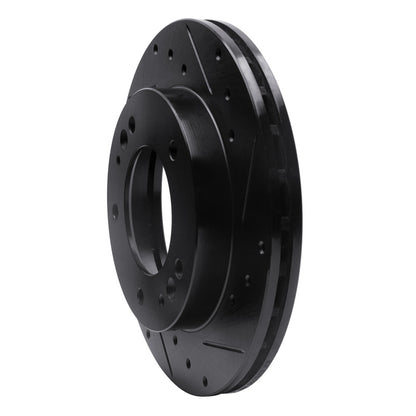 R1 Concepts R1 95-02 Kia Sportage (USA/Canada) Front Right Drilled & Slotted Black Brake Rotor