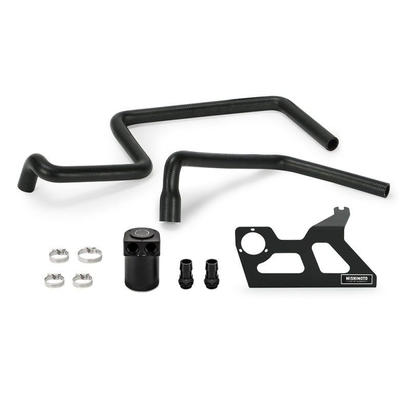 Mishimoto 07-11 Jeep Wrangler JK Baffled Oil Catch Can - Black