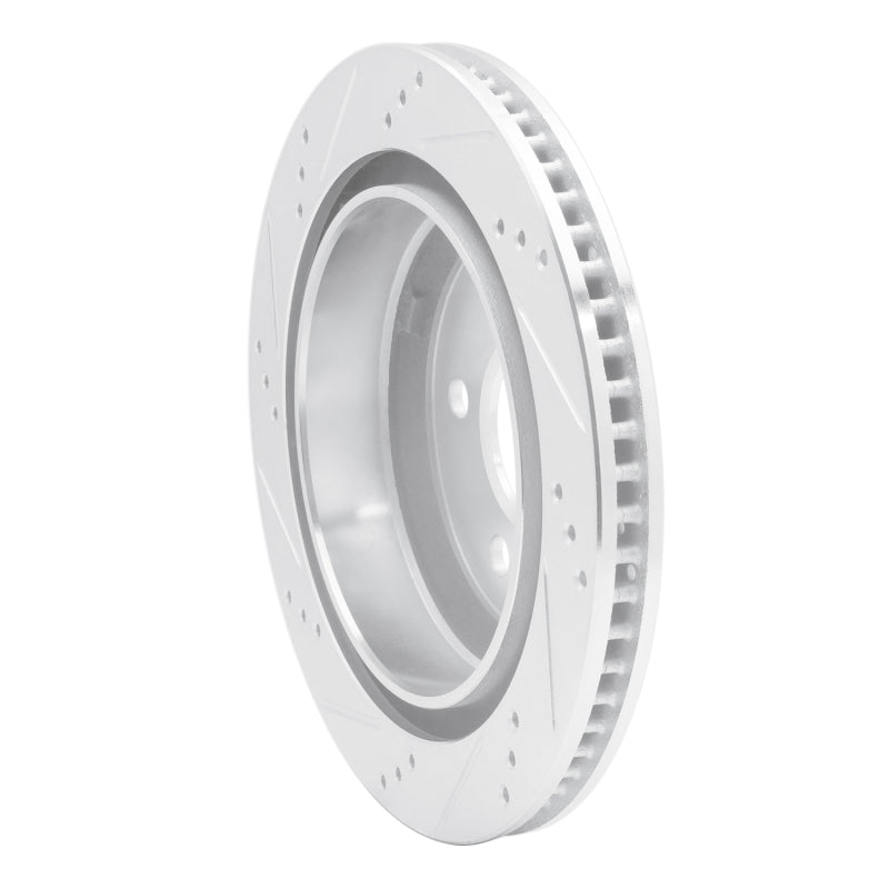 R1 Concepts R1 98-02 Chevrolet Camaro Rear Right Drilled & Slotted Silver Brake Rotor