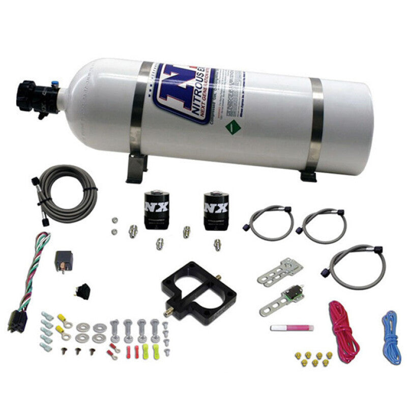 Nitrous Express Dodge TBI (Magnum) Nitrous Plate Kit (Magnum Engine) w/15lb Bottle