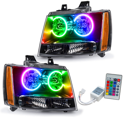 ORACLE Lighting Oracle 07-13 Chevy Avalanche Pre-Assembled SMD Headlights - w/ Simple Controller