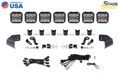 Diode Dynamics Bronco SS5 Sport CrossLink Windshield - White Combo Lightbar Kit