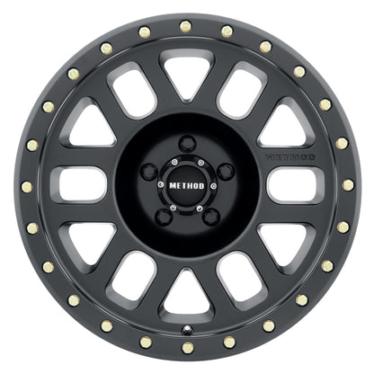 Method Wheels Method MR309 Grid 17x8.5 0mm Offset 5x5 94mm CB Matte Black Wheel