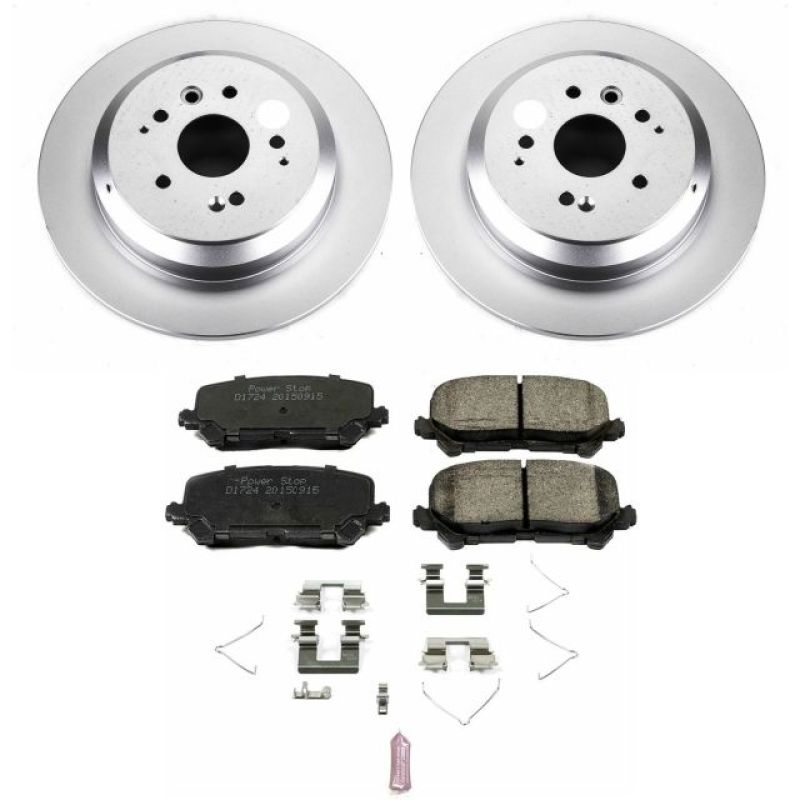 PowerStop Power Stop 14-16 Acura MDX Rear Z17 Evolution Geomet Coated Brake Kit